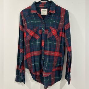 Abercrombie & Fitch Shirt Womens XS Plaid Long Sleeve